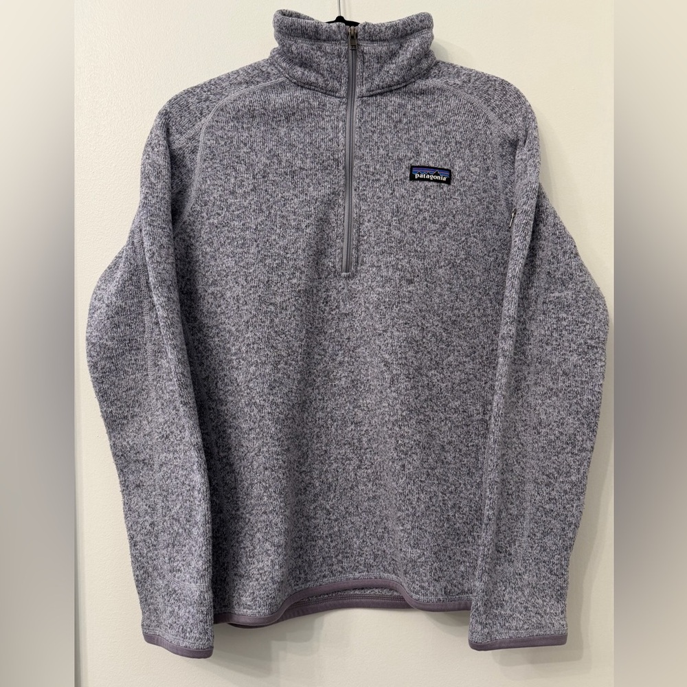 Patagonia  Women’s Zip Purple Gray Size Medium Sweater